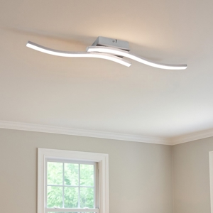 Plafoniera grigio nichel led 10w 4000k design moderna