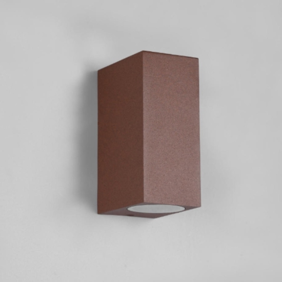 Applique da esterno moderna marrone corten