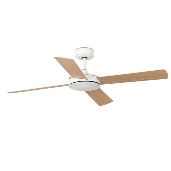 Ventilatore da soffitto 28mq a pale bicolore bianco legno