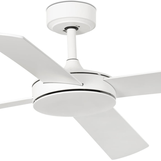 Ventilatore da soffitto 28mq a pale bicolore bianco legno