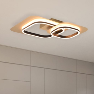 Plafoniera design led 28w 3000k dimmerabile dimmerabile oro nero