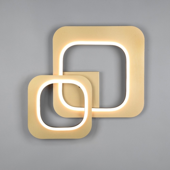 Plafoniera design led 28w 3000k dimmerabile dimmerabile oro nero