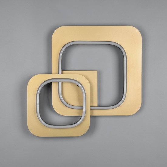Plafoniera design led 28w 3000k dimmerabile dimmerabile oro nero