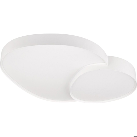 Plafoniera bianca led 45w da 2700k a 6500k moderna con telecomando