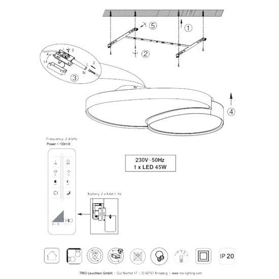 Plafoniera da soffitto led moderna 2700k a 6500k