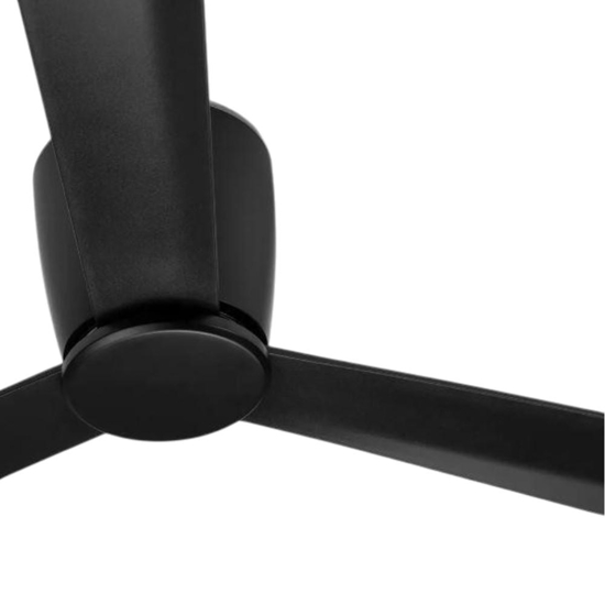 Ventilatore nero da soffitto a pale 28mq silenzioso con telecomando