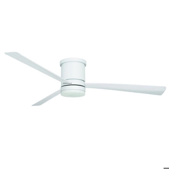 Ventilatore da soffitto tre pale bianco con luce telecomando