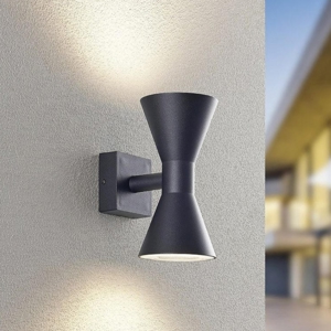 Applique da esterno design antracite moderna