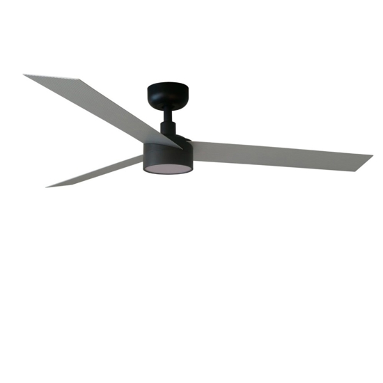 Ventilatore a pale nero da soffitto con luce 28mq