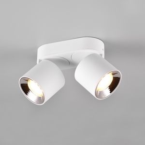 Plafone da incasso o plafone con faretti bianchi orientabili
