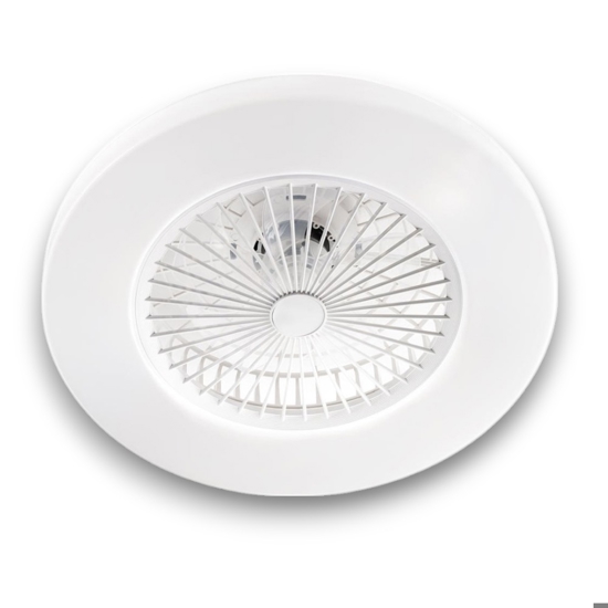 Plafoniera con ventilatore bianco silenzioso 13mq con telecomando