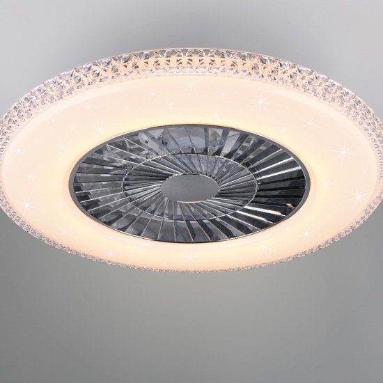 Plafoniera con ventilatore a soffitto silenzioso con luce telecomando
