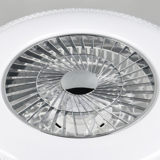 Plafoniera con ventilatore a soffitto silenzioso con luce telecomando