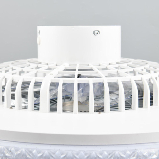 Plafoniera con ventilatore a soffitto silenzioso con luce telecomando