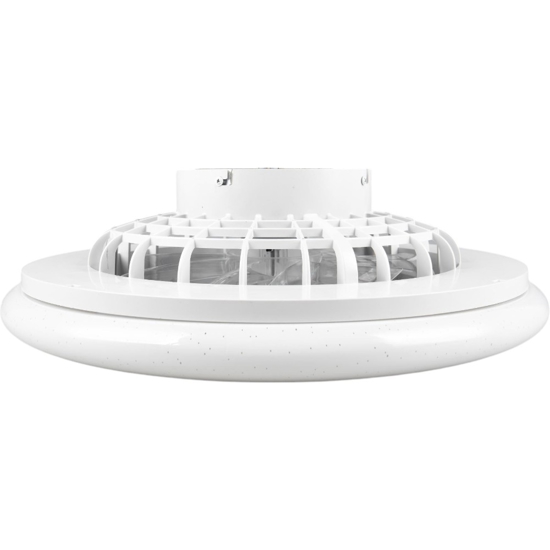 Plafoniera a ventilatore da soffitto bianca con luce silenzioso