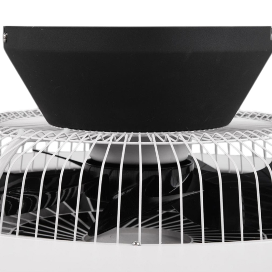 Ventilatore a plafoniera da soffitto nero silenzioso con luce