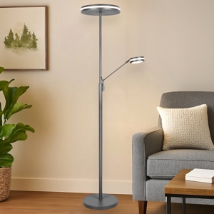 Piantana moderna a due luci led da 2700k a 4000k orientabile