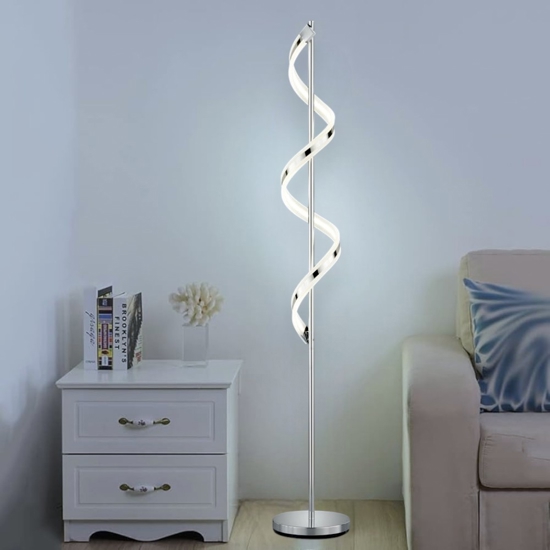 Piantana moderna per camera da letto led 3000k h162 cm a spirale