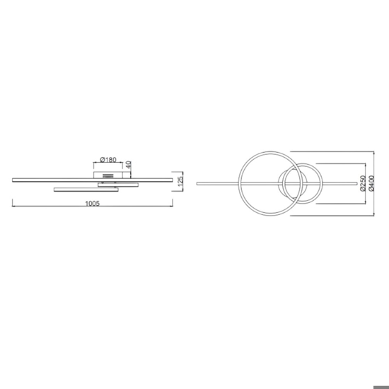 Plafoniera design moderno led da 2700k a 6000k