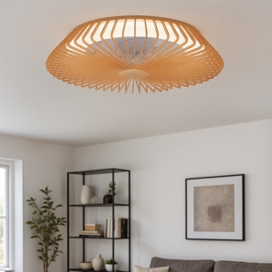 Lampadario ventilatore in legno con luce 18mq con telecomando