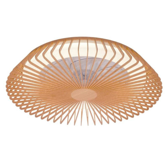 Lampadario ventilatore in legno con luce 18mq con telecomando