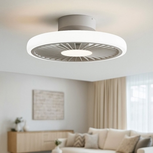Plafoniera ventilatore bianco 25mq con luce e telecomando