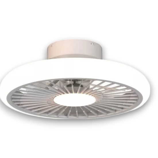 Plafoniera ventilatore bianco 25mq con luce e telecomando