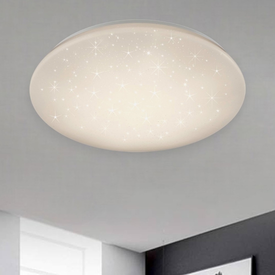 Plafoniera da bagno moderna led 4000k ip44 effetto stelle