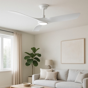 Ventilatore a pale bianco da soffitto con luce 20mq con telecomando