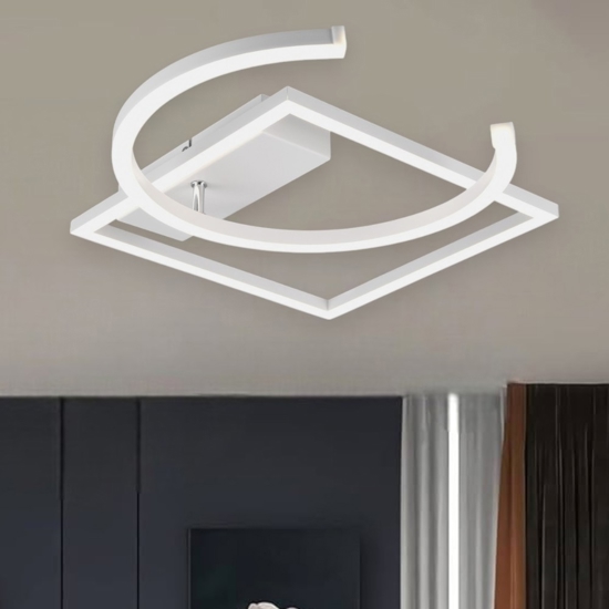 Plafoniera bianca moderna led 4000k orientabile