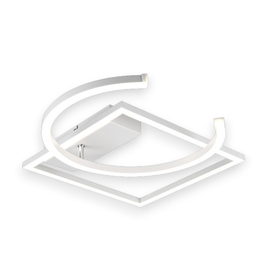 Plafoniera bianca moderna led 4000k orientabile