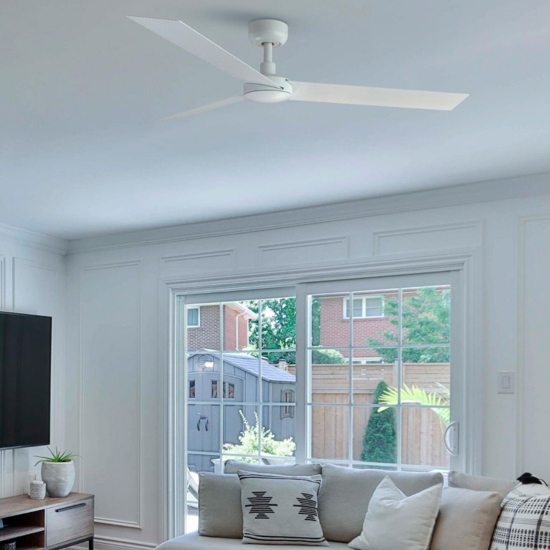 Ventilatore a pale bianco da soffitto 28mq