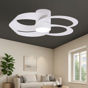 Plafoniera ventilatore con luce da soffitto moderno con telecomando 13mq