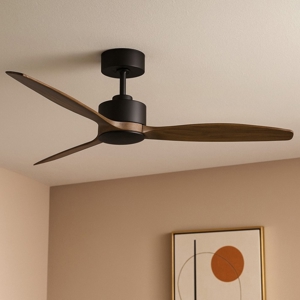 Ventilatore da soffitto marrone pale in legno 18mq