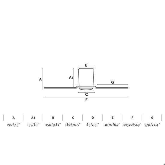 Ventilatore da soffitto marrone pale in legno 18mq