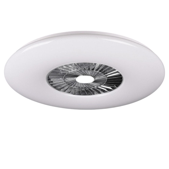 Plafoniera con ventilatore da soffitto bianco luce telecomando