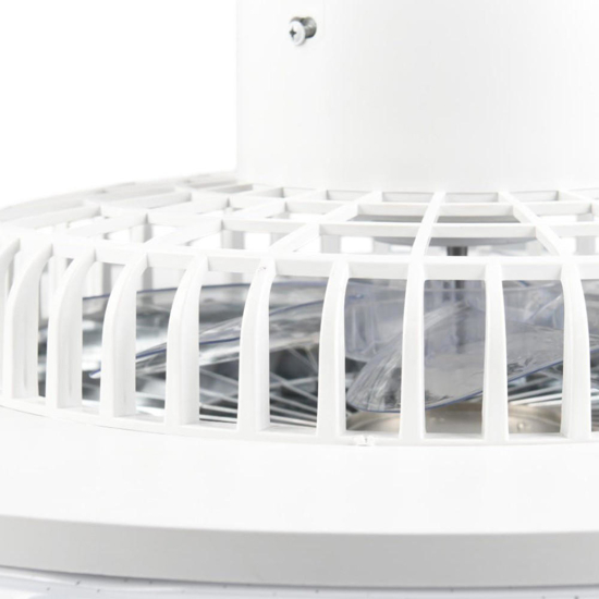 Plafoniera con ventilatore da soffitto bianco luce telecomando