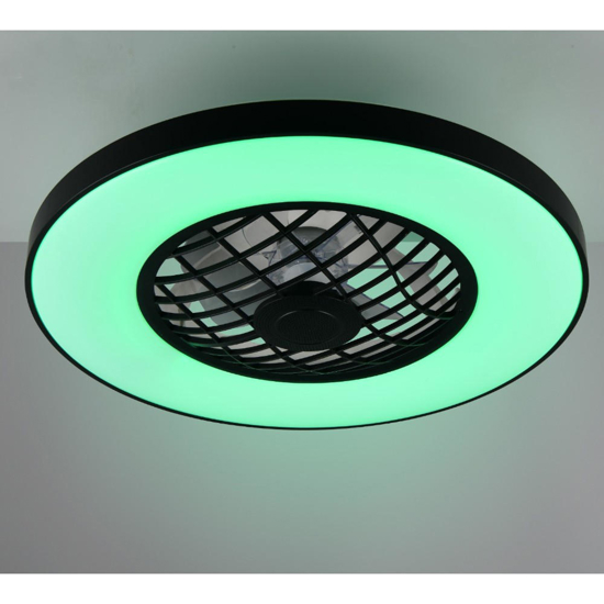 Plafoniera con ventilatore luce rgbw telecomando