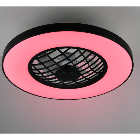Plafoniera con ventilatore luce rgbw telecomando
