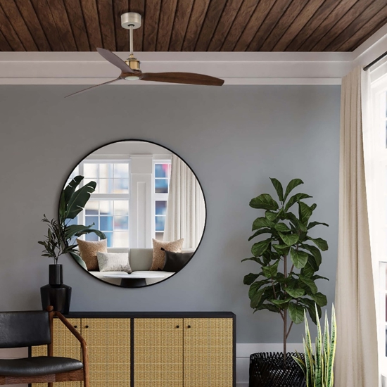 Ventilatore a pale da soffitto in ottone anticato 17mq