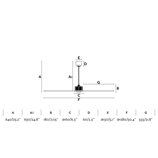 Ventilatore silenzioso da soffitto rame pale effetto legno 18mq