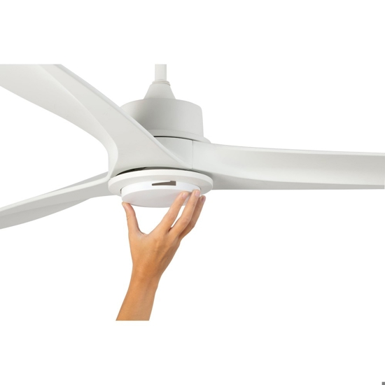 Ventilatore a pale da soffitto bianco con luce 28mq
