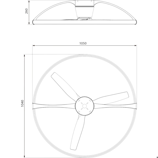 Ventilatore plafoniera con luce silenzioso bianco pale di legno con telecomando