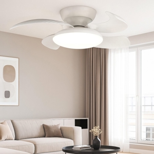 Ventilatore a plafoniera con telecomando pale motorizzate richiudibili  bianco 20mq