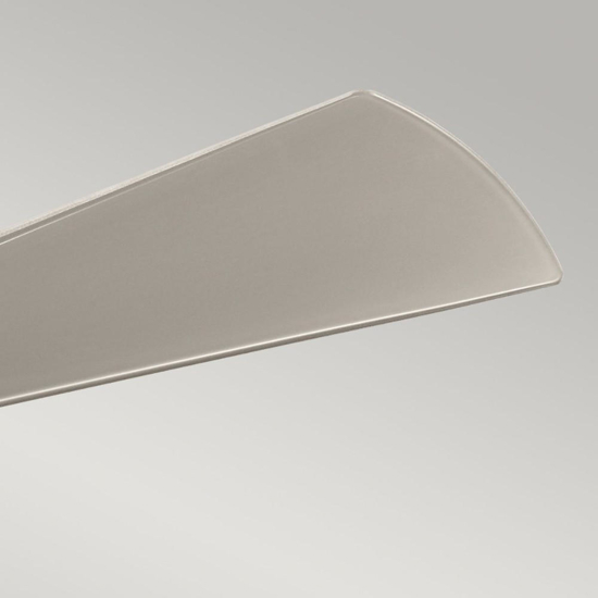 Ventilatore cromato da soffitto con pale grigio silenzioso 30mq