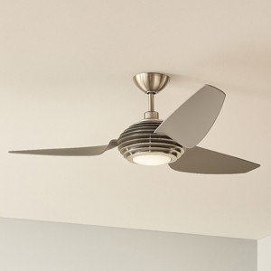Ventilatore design a pale da soffitto con luce silenzioso