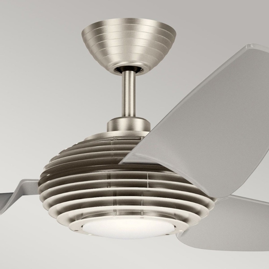 Ventilatore design a pale da soffitto con luce silenzioso