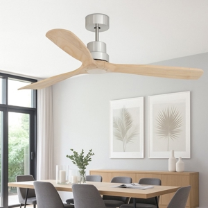 Ventilatore a soffitto pale di legno 28mq silenzioso