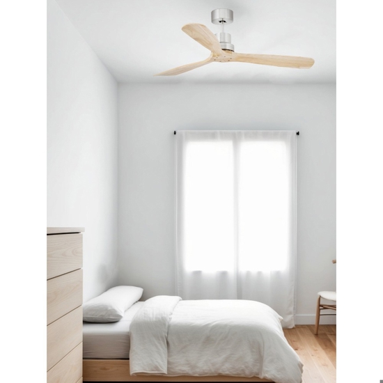 Ventilatore a soffitto pale di legno 28mq silenzioso