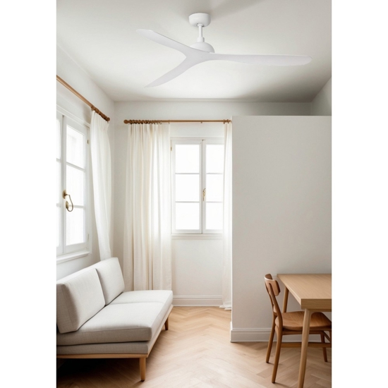 Ventilatore bianco da soffitto 28mq a pale